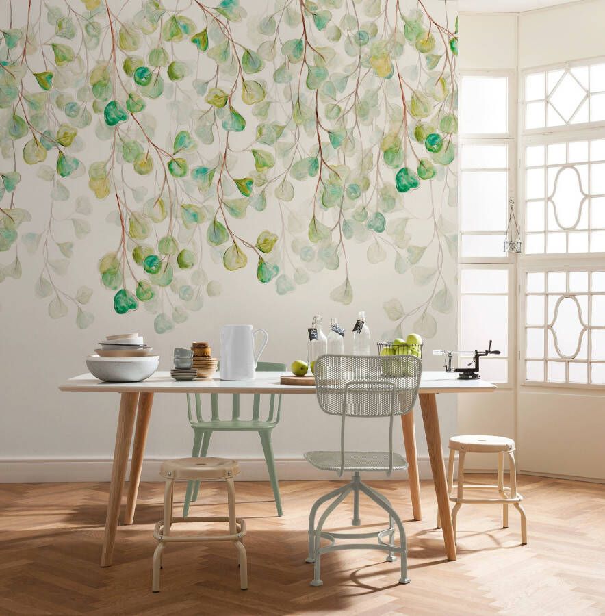 Komar Fotobehang vlies fotobehang Douche de Feuilles x 250 cm (set)