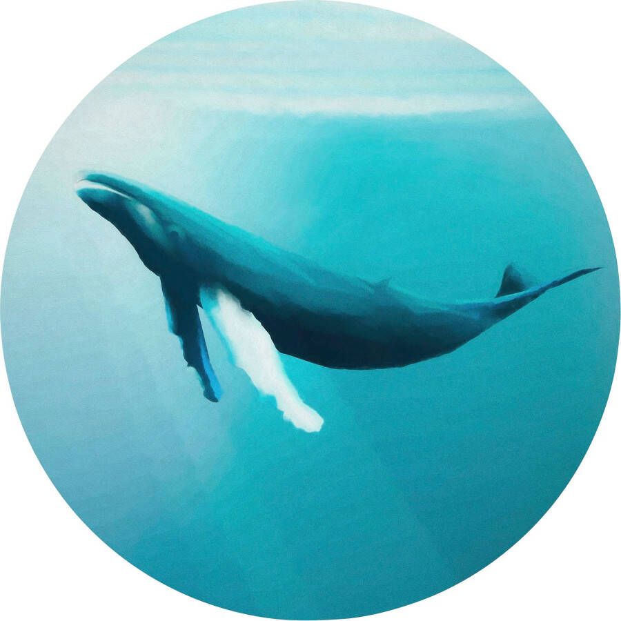 Komar Fotobehang Zelfklevend vlies Whale Watching Afmeting 125 x 125 cm (1 stuk)