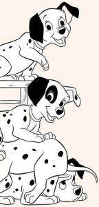 Komar Poster 101 dalmatiër Playing Hoogte: 70 cm