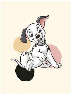 Komar Poster 101 dalmatiër stippen Hoogte: 40 cm