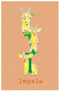 Komar Poster ABC animal I Hoogte: 70 cm