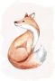 Komar Poster Curious Fox Kinderkamer slaapkamer woonkamer (1 stuk) - Thumbnail 1