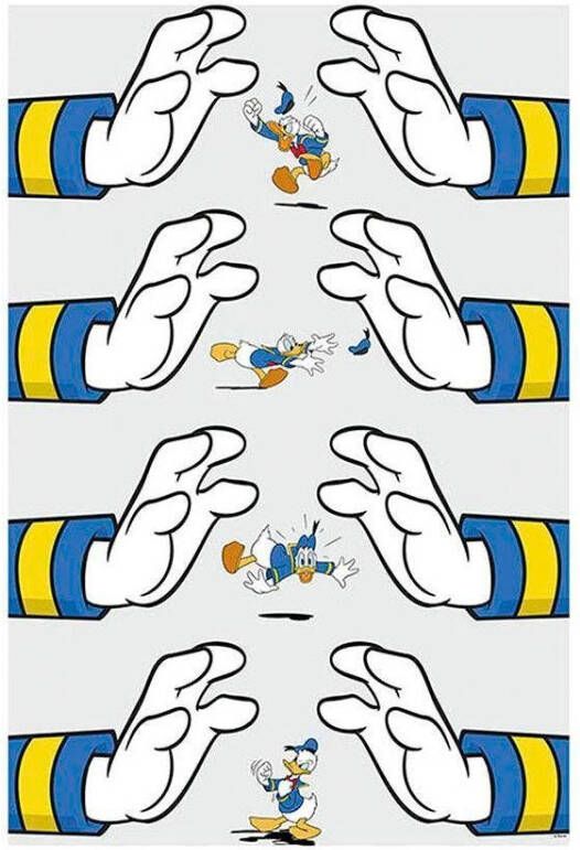 Komar Poster Donald Duck Hands Kinderkamer slaapkamer woonkamer