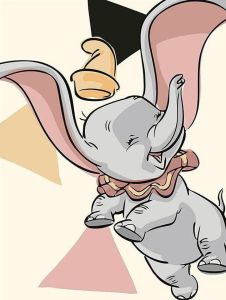 Komar Poster Dumbo Angles Hoogte: 70 cm