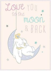 Komar Poster Dumbo Moon Hoogte: 40 cm
