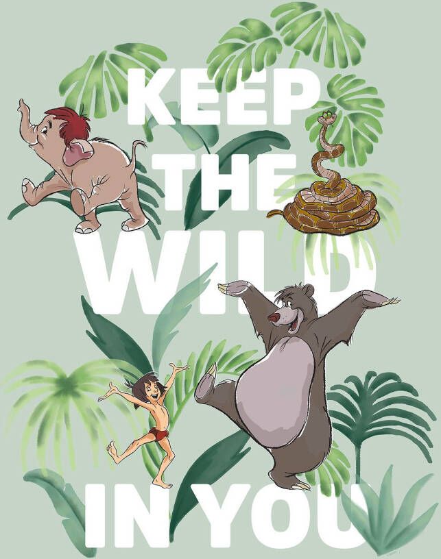 Komar Poster Jungle Book keep the wild Kinderkamer slaapkamer woonkamer