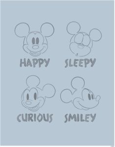 Komar Poster Mickey Blue Emotions (1 stuk)