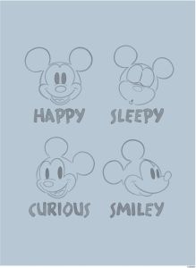 Komar Poster Mickey Blue Emotions (1 stuk)