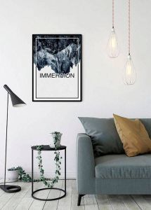 Komar Poster Onderdompeling Steel Hoogte: 50 cm