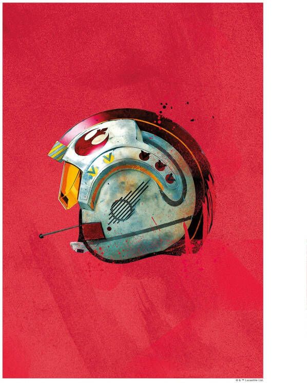 Komar Poster Star Wars Classic Helmets Rebel piloot