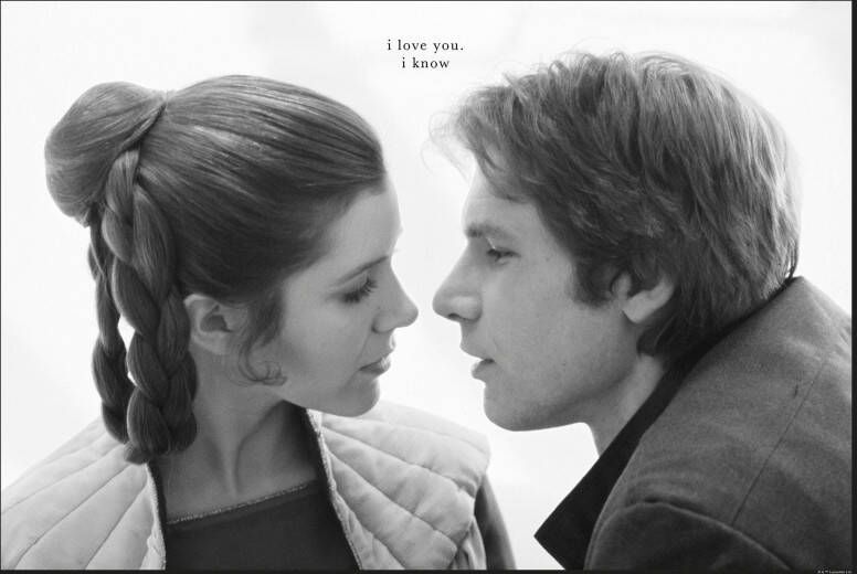 Komar Poster Star Wars Classic Leia Han Love Kinderkamer slaapkamer woonkamer