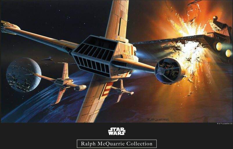 Komar Poster Star Wars Classic RMQ Endor omloopbaan was