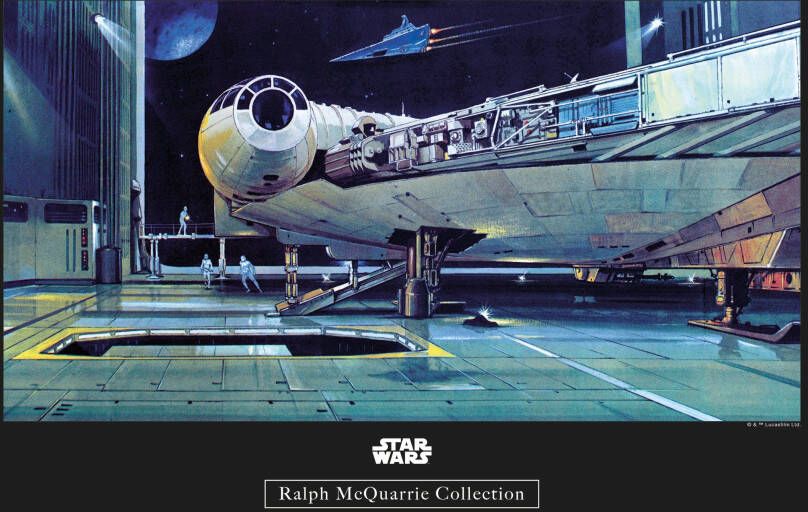 Komar Poster Star Wars Classic RMQ Falcon Hangar
