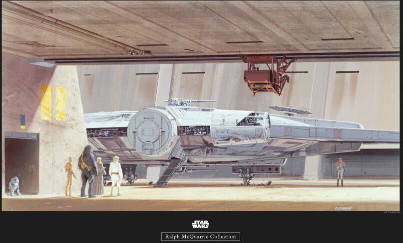 Komar Poster Star Wars Classic RMQ Mos Eisley Hangar