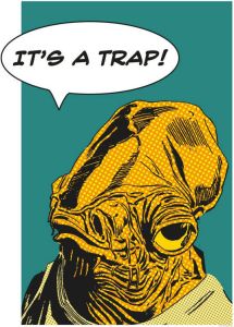 Komar Poster Star Wars Classic stripverhaal aandeel Ackbar
