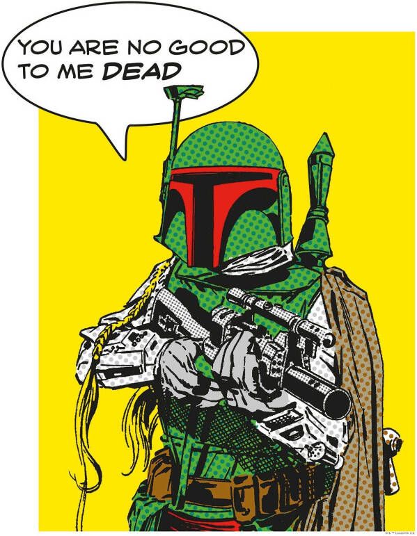 Komar Poster Star Wars Classic stripverhaal aandeel Boba_Fett