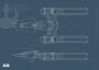 Komar Poster Star Wars EP9 Blueprint Y-Wing Kinderkamer slaapkamer woonkamer - Thumbnail 1