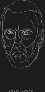 Komar Poster Star Wars Lines dark Side Dooku