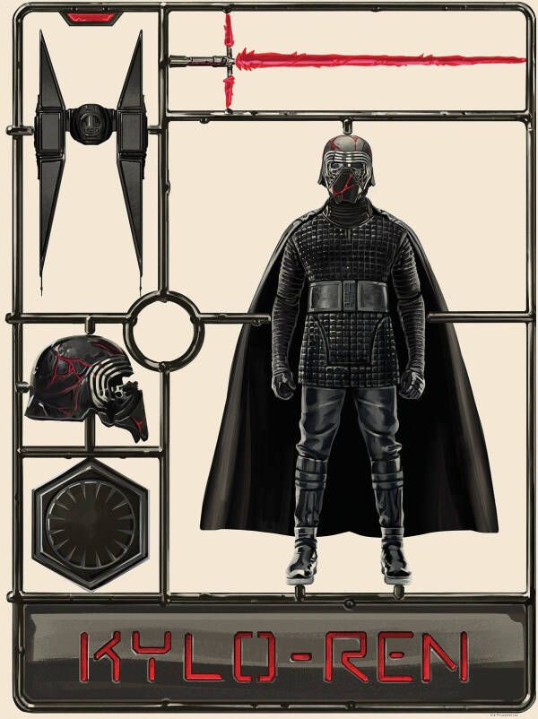 Komar Poster Star Wars Toy Kylo Kinderkamer slaapkamer woonkamer