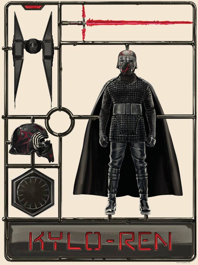 Komar Poster Star Wars Toy Kylo Kinderkamer slaapkamer woonkamer