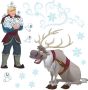 Komar Raamdecoratie Disney raamsticker Frozen Snowflake grootte 31 x 31 cm 2 vellen (set 26 stuks) - Thumbnail 1