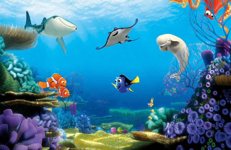 Komar Vliesbehang Finding Dory Woonkamer slaapkamer (1 stuk)