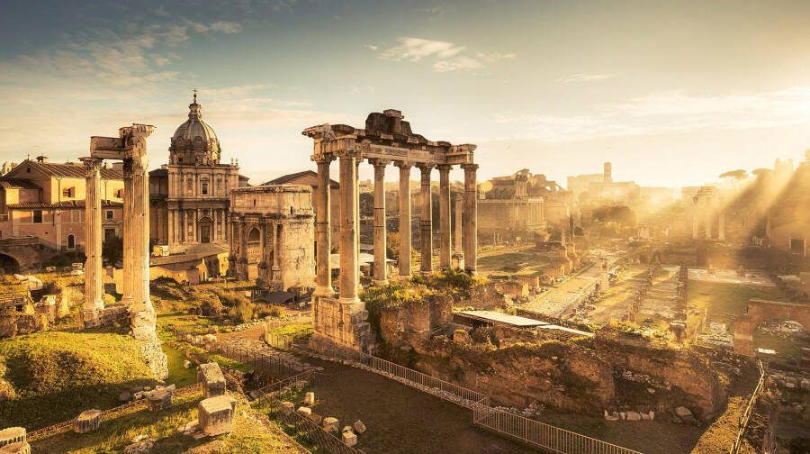 Komar Vliesbehang Digitale print vlies Forum Romanum Afmeting 500 x 280 cm (10 stuks)