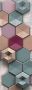 Komar Vliesbehang Digitale print vlies Hexagon Afmeting 100 x 280 cm (1 stuk) - Thumbnail 1