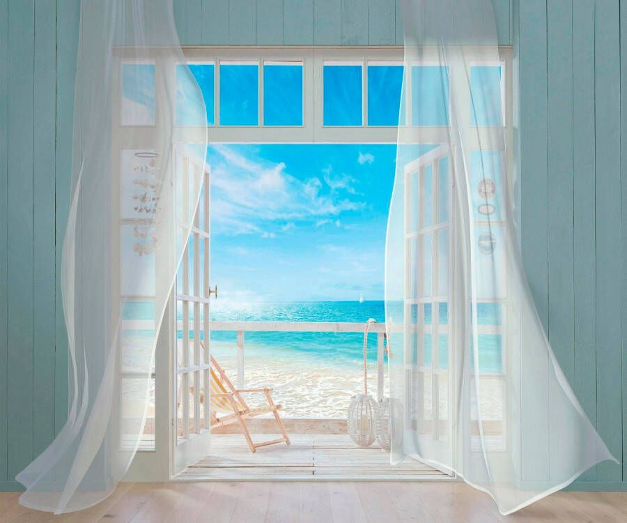 Komar Vliesbehang Digitale print vlies Malibu Afmeting 300 x 250 cm (1 stuk)