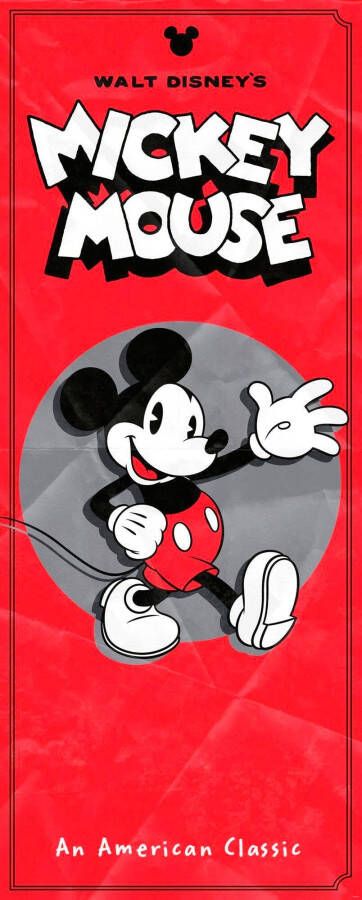 Komar Vliesbehang Mickey American Classic (1 stuk)