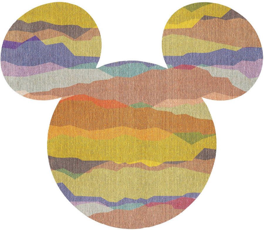 Komar Vliesbehang Zelfklevend vlies Mickey Head Vista Afmeting 125 x 125 cm (1 stuk)