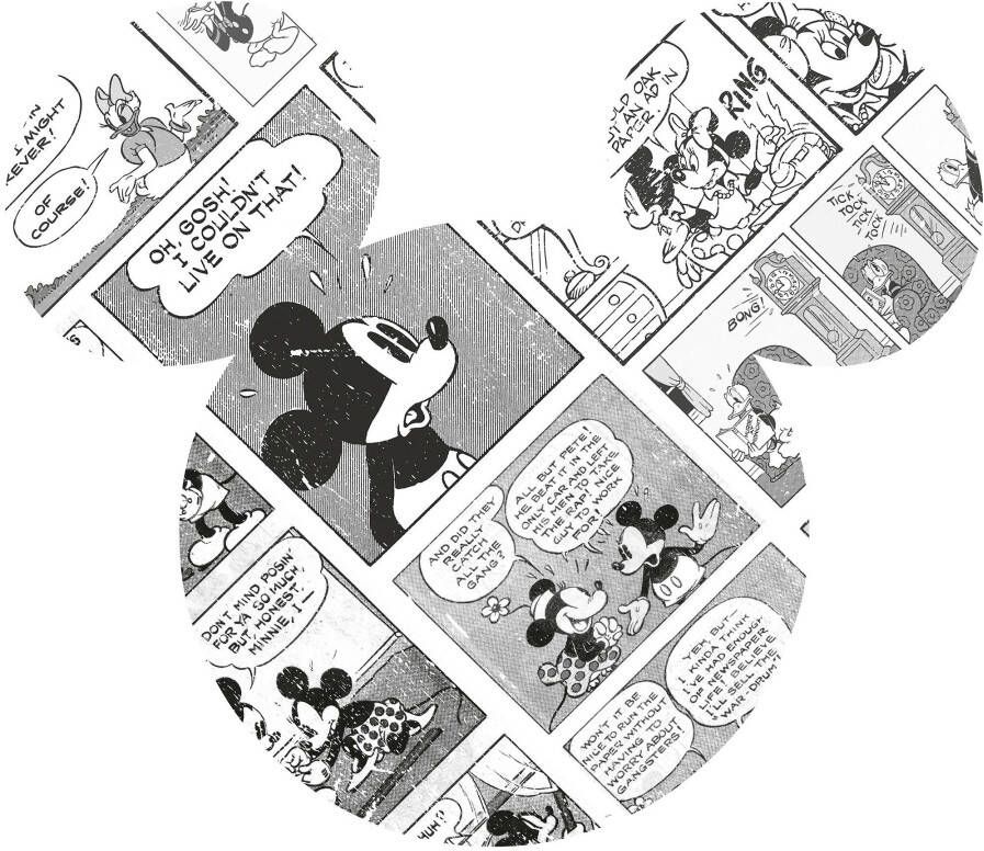 Komar Vliesbehang Zelfklevend vlies Mickey Head Comic Cartoon Afmeting 125 x 125 cm (1 stuk)