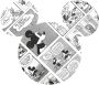 Komar Vliesbehang Zelfklevend vlies Mickey Head Comic Cartoon Afmeting 125 x 125 cm (1 stuk) - Thumbnail 1