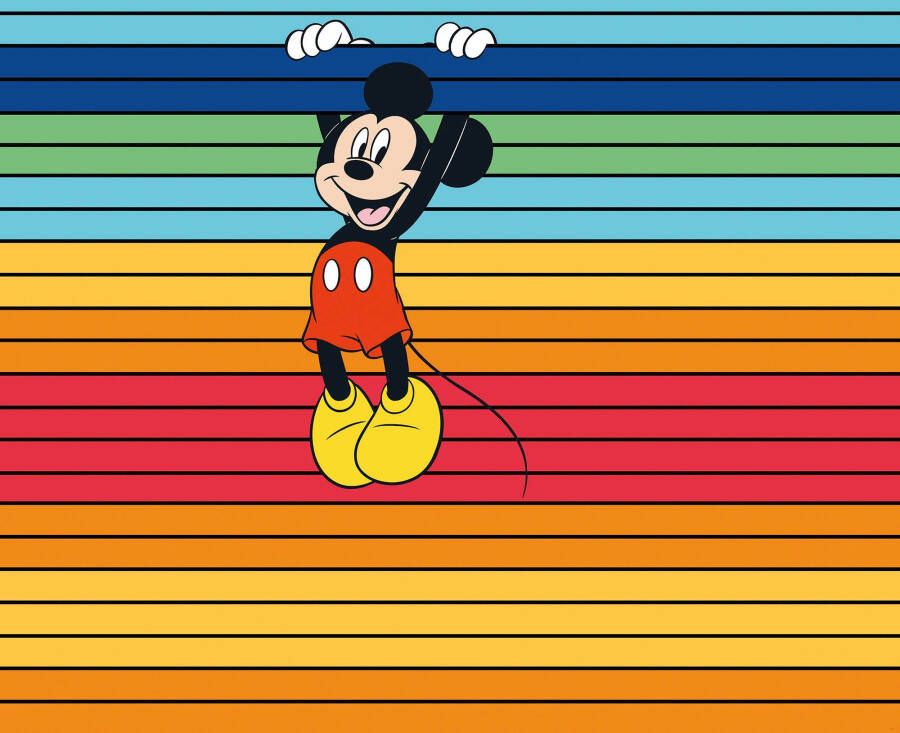 Komar Vliesbehang Mickey Magic Rainbow (1 stuk)