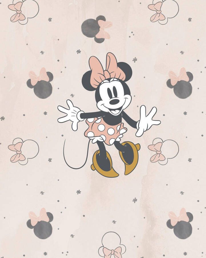 Komar Vliesbehang Minnie Party Mouse 200 x 250 cm (breedte x hoogte) (1 stuk)