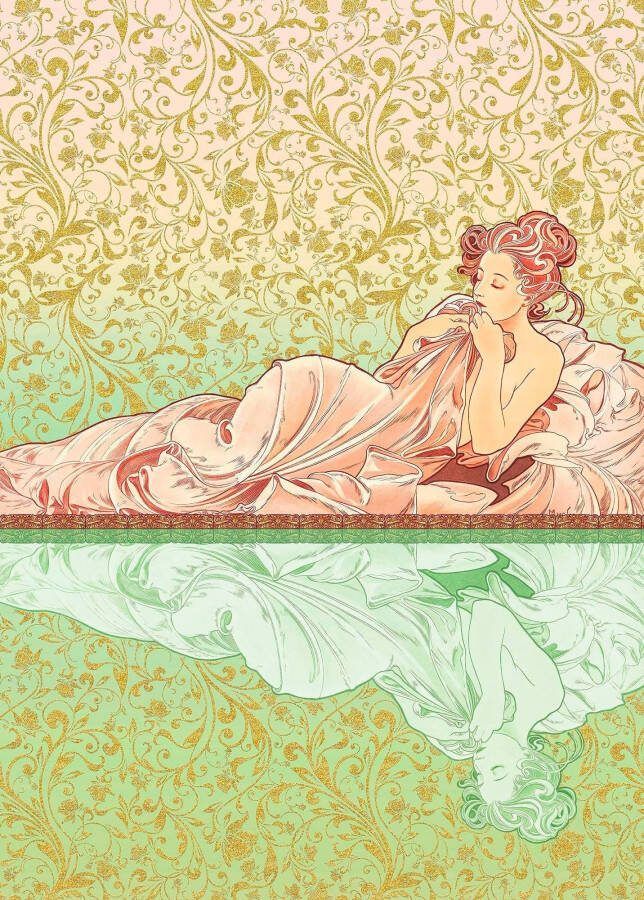 Komar Vliesbehang Digitale print vlies Réflexion Afmeting 200 x 280 cm