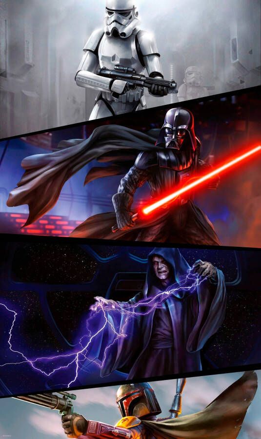 Komar Vliesbehang Star Wars Moments Imperials 120x200 cm (breedte x hoogte) vliesbehang 100 cm baanbreedte (1 stuk)