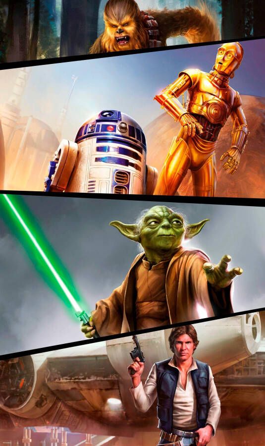 Komar Vliesbehang Digitale print vlies Star Wars Moments Rebels Afmeting 120 x 200 cm (1 stuk)