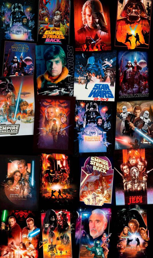 Komar Vliesbehang Star Wars Posters collage (1 stuk)