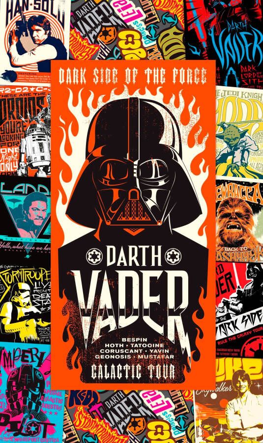 Komar Vliesbehang Star Wars Rock On Posters (1 stuk)