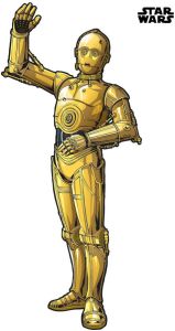 Komar Vliesbehang Star Wars XXL C-3PO 127 x 200 cm (breedte x hoogte) (1 stuk)
