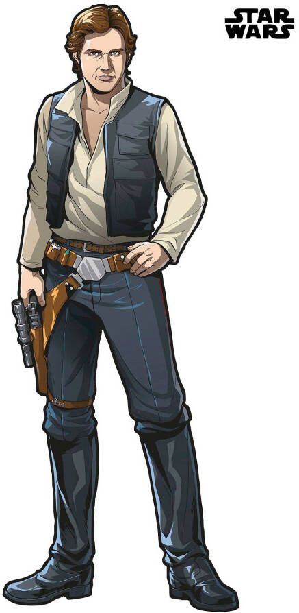 Komar Vliesbehang Zelfklevend vlies Star Wars XXL Han Solo Afmeting 127 x 196 cm (1 stuk)
