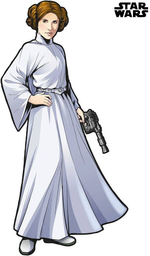 Komar Vliesbehang Star Wars XXL Princess Leia 127 x 170 cm (breedte x hoogte) zelfklevend vlies (1 stuk)