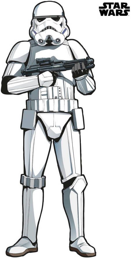 Komar Vliesbehang Star Wars XXL Stormtrooper 127 x 188 cm (breedte x hoogte) zelfklevend vlies (1 stuk)