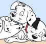 Komar Wanddecoratie 101 dalmatiër Cuddle Wanddecoratie voor de kinderkamer zonder lijst (1 stuk) - Thumbnail 1