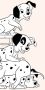 Komar Wanddecoratie 101 dalmatiër Playing Wanddecoratie voor de kinderkamer zonder lijst (1 stuk) - Thumbnail 1