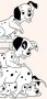Komar Wanddecoratie 101 dalmatiër Playing Wanddecoratie voor de kinderkamer zonder lijst (1 stuk) - Thumbnail 1