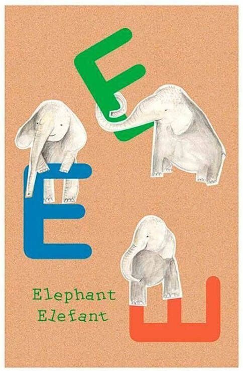 Komar Wanddecoratie ABC animal E Wanddecoratie zonder lijst (1 stuk)