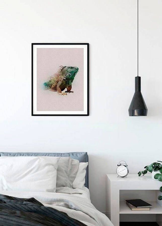 Komar Wanddecoratie Animals Paradise Iguana Wanddecoratie zonder lijst