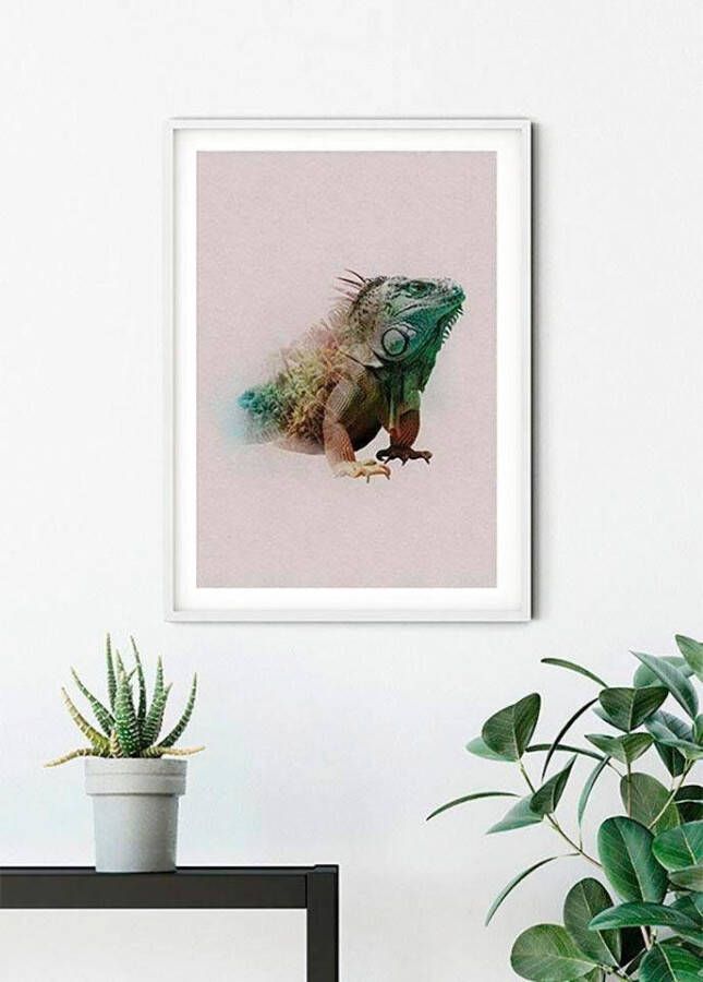 Komar Wanddecoratie Animals Paradise Iguana Wanddecoratie zonder lijst